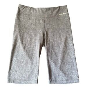 Eddie Bauer Capri‎ Leggings Youth Girls L 14/16 Heather Grey Active Stretch